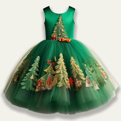 Holiday Forest Tulle Dress