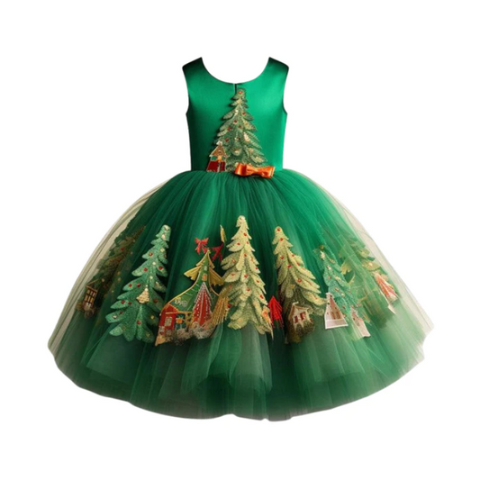 Holiday Forest Tulle Dress