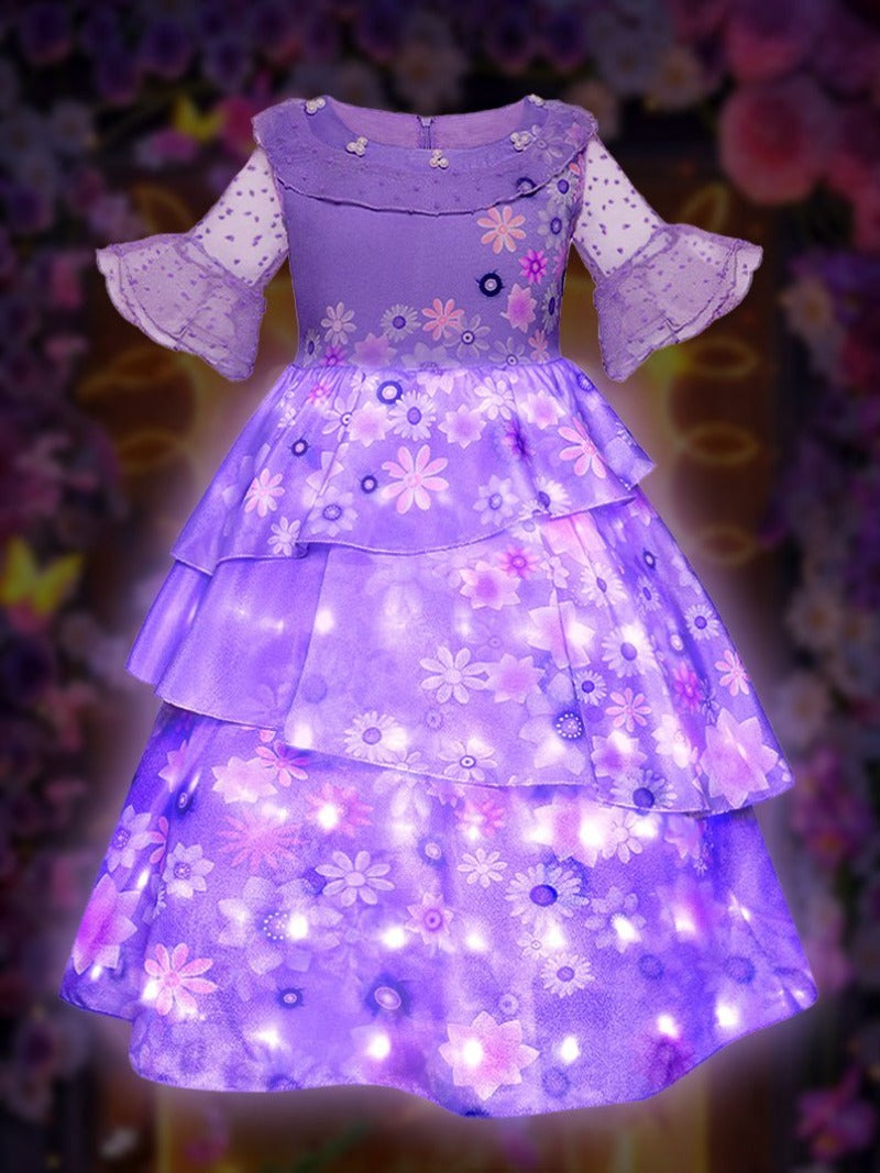 Lunar Blossom LED Gala Dress
